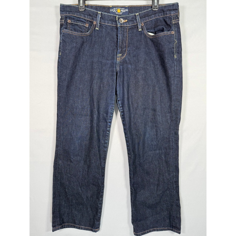 Lucky Brand‎ Janet Sweet N Straight Crop Jeans Dark Wash Womens Size 12 31